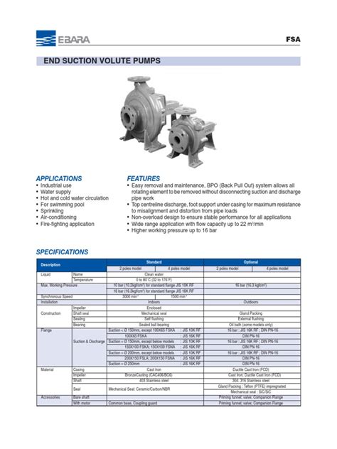 ebara centrifugal pump brochure|ebara catalogue pdf.